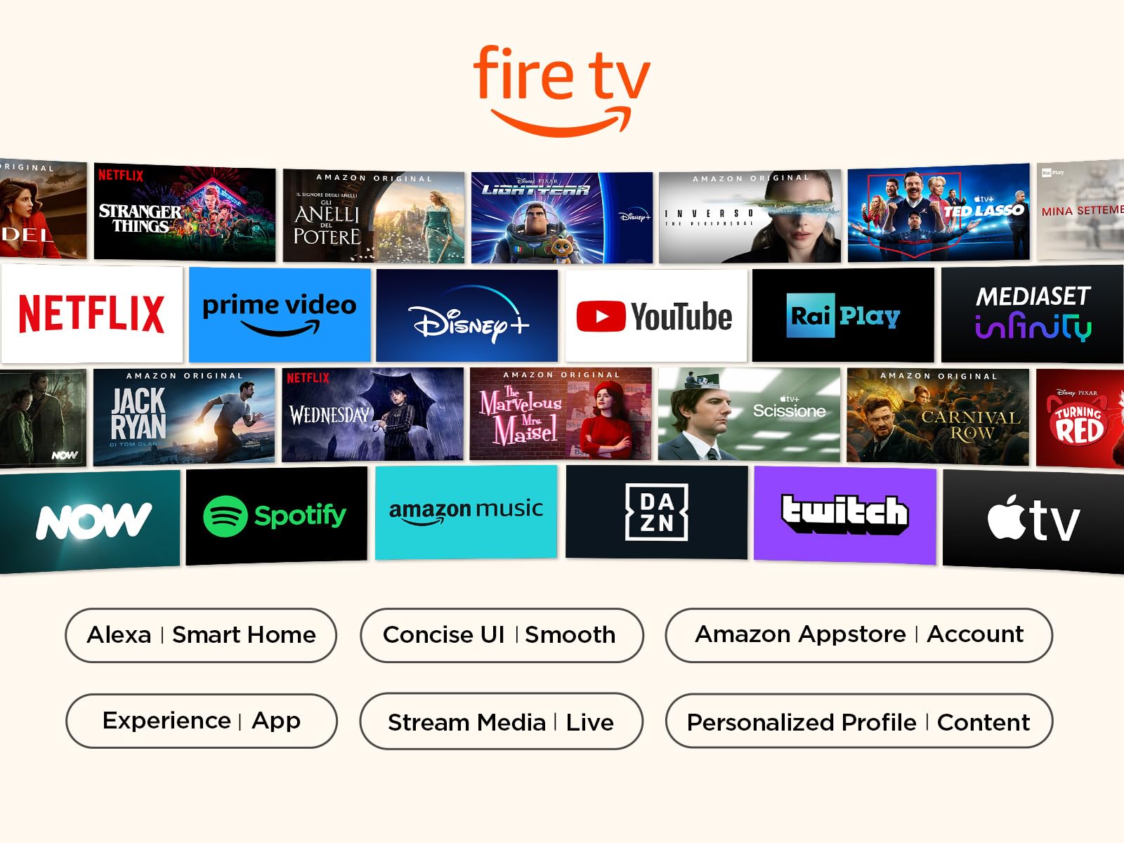 TCL 40SF540 TV 40" Full HD HDR e HLG Fire TV, Dolby Audio DTS Virtual: X, Design Bezel Less, Controllo Vocale, Bluetooth 5.0