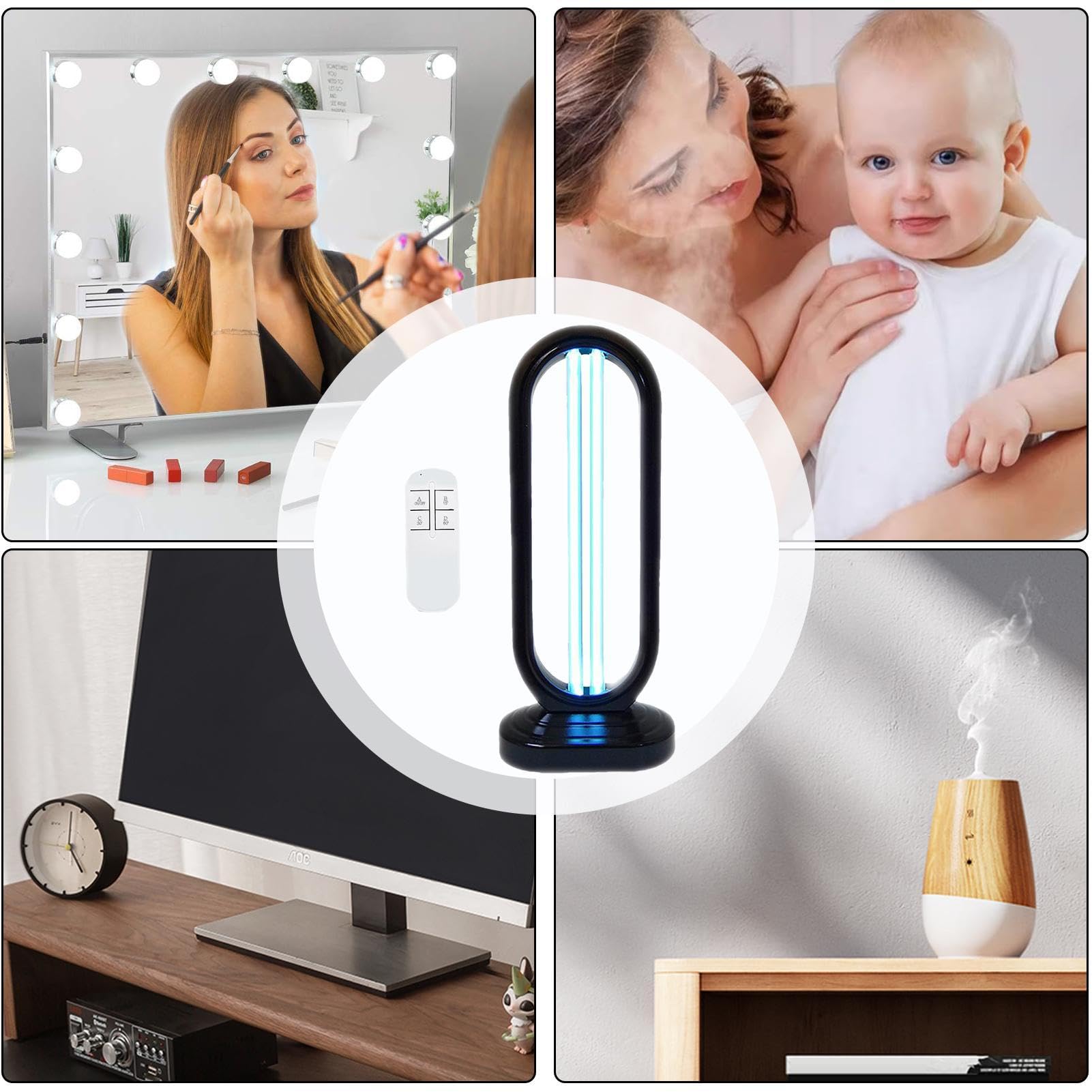Purificatore d'aria con luce UV, purificatori d'aria per la casa | Purificatore d'aria per camera da , potente purificatore d'aria per camera da , lampada