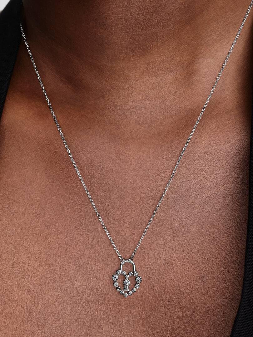PANDORA Moments 394416C01-50 Collana con lucchetto