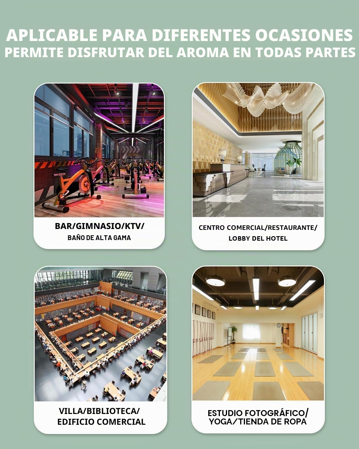 Mxmoonant Máquina de Fragancia sin Agua, Botella 1500ml | Control App/WIFI, 3000m³, pantalla táctil, cuerpo de aluminio, para oficina/restaurante/hotel