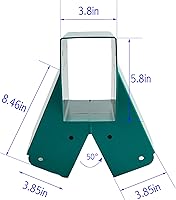 Vista 2 de A-Frame 2 Soportes DIY Swing Set Soporte con Hardware de Montaje
