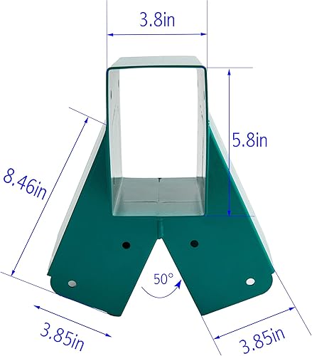 Miniatura 2 de HANDYGO Juego de soportes de columpio  Kit de columpio de acero resistente, 2 soportes de herramientas de columpio de madera para bricolaje, piezas