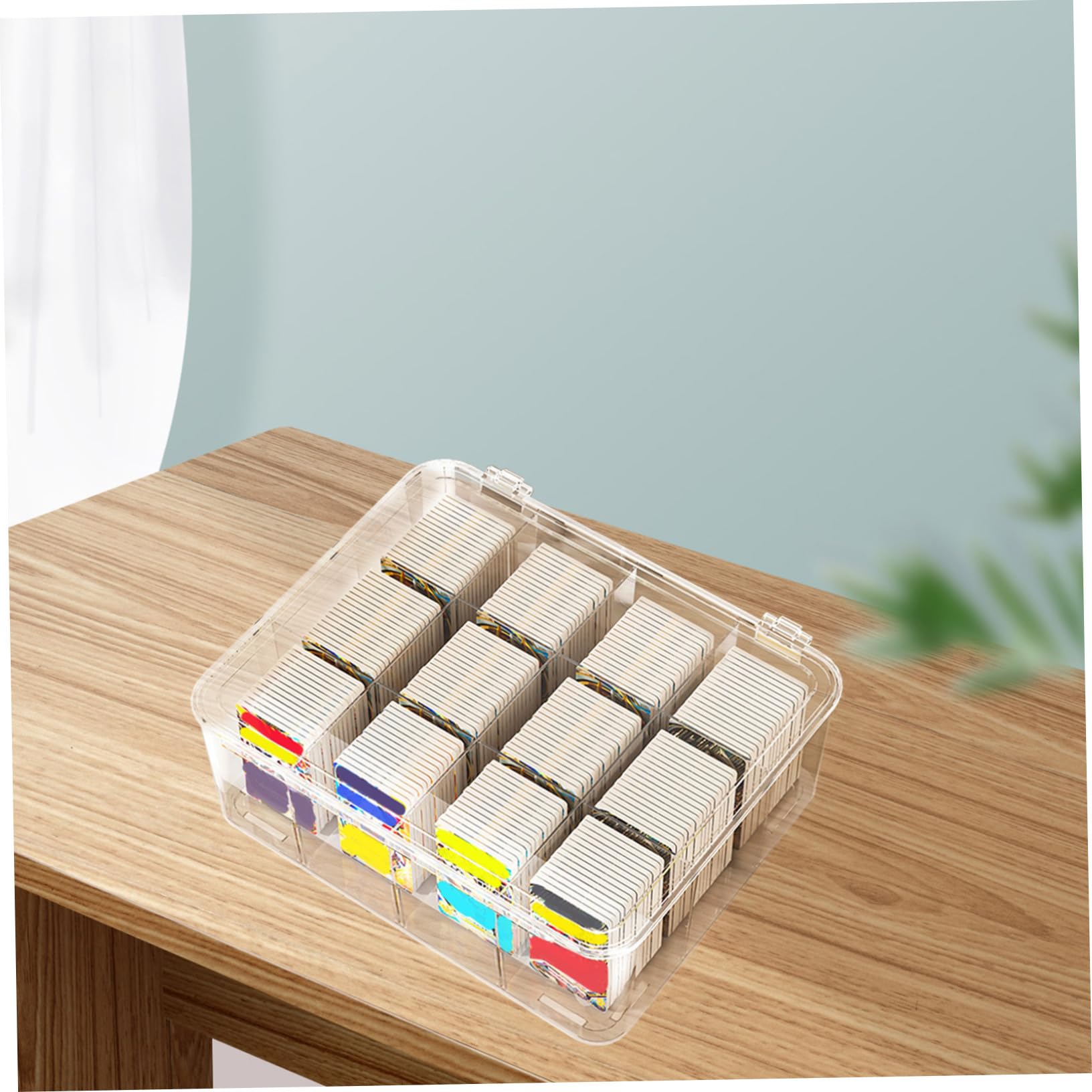 Levemolo Scatola Porta Biglietti Da Visita Contenitore Per Carte in Materiale Robusto Adatto Per Ufficio e Viaggi Design Semplice e Capacità