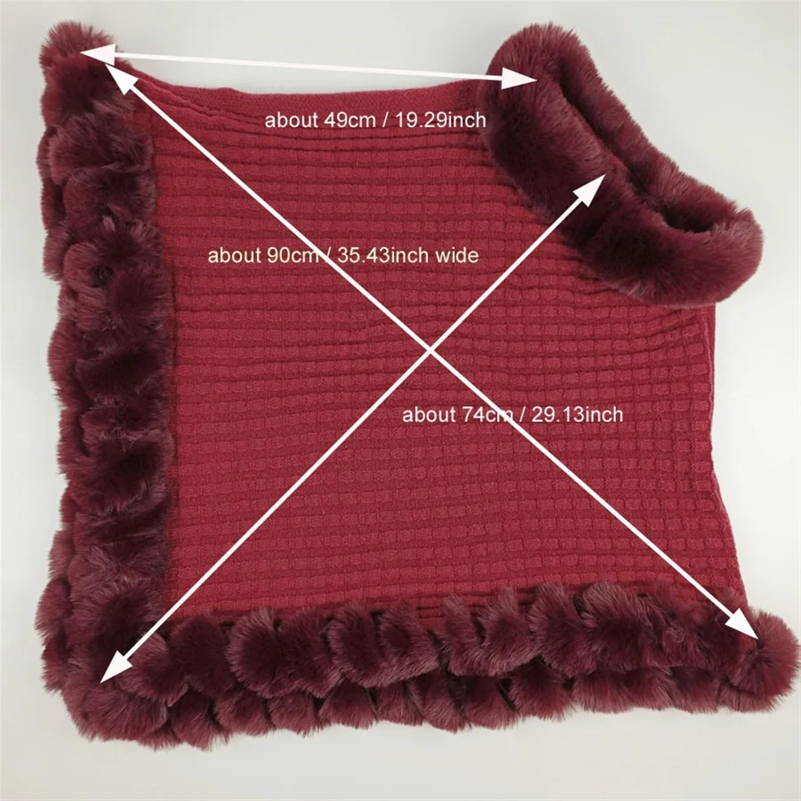 Donna Autunno Poncho Cappotto a Mantella con Pullover a Righe Scozzesi da Donna Autunno Inverno Poncho Lavorato a Maglia Mantello avvolge Viaggio Tempo Libero Festa Scialle