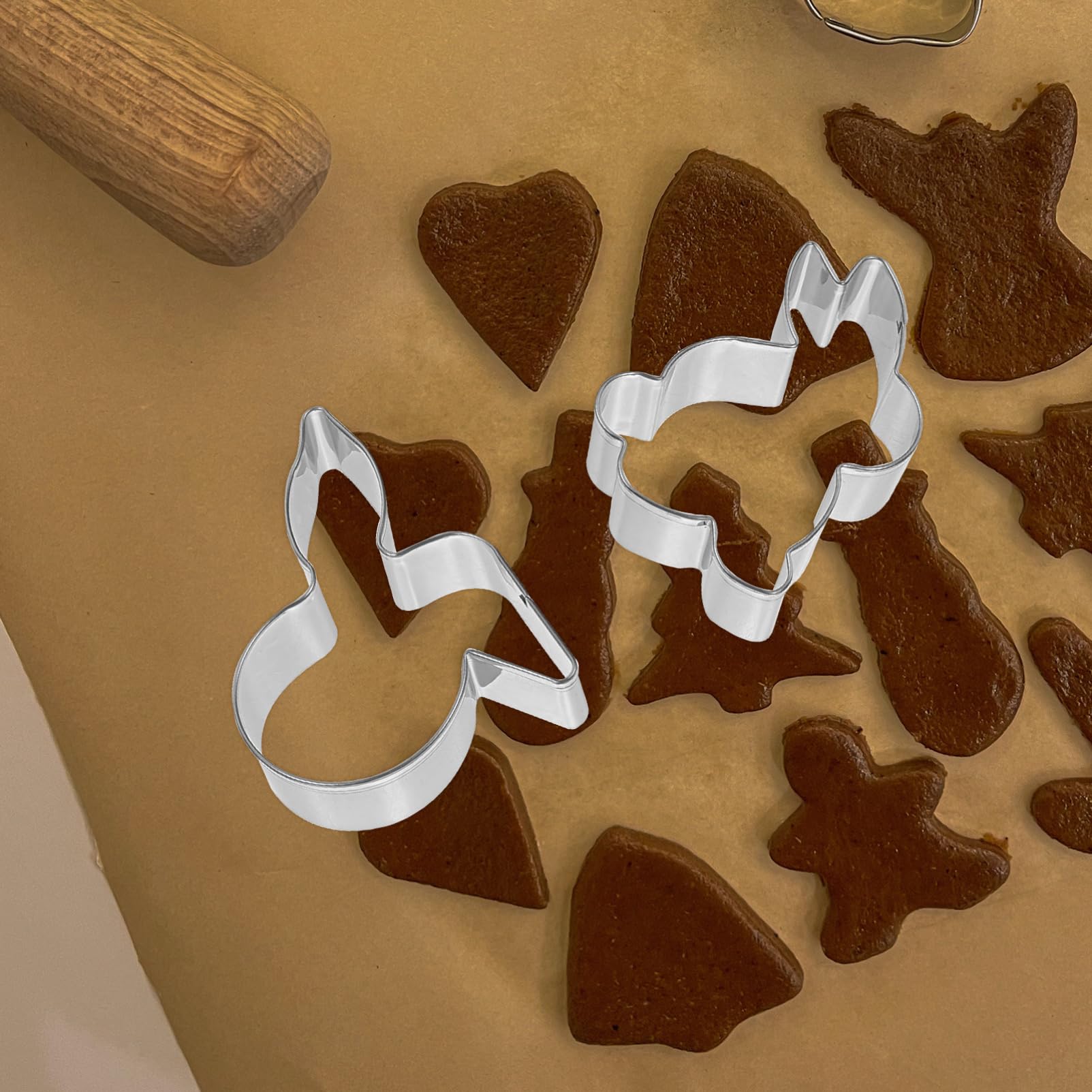 Cabilock 5 Sätze Keksausstecher Für Ostern Osterhasen Ausstechform Keksform Ostern Kreis-ausstecher Donut-ausstecher Blech Lebkuchen Backformen Keks Schneiden Rostfreier Stahl 4 Stück * 5