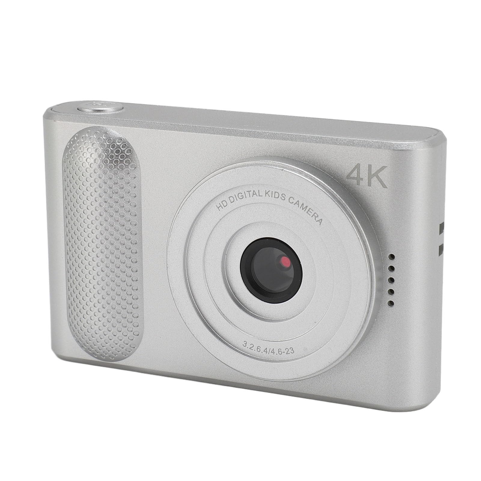 Fotocamera Digitale, Fotocamera Compatta Stabilizzazione Elettronica 'immagine Schermo TFT da 2,4 Pollici Messa a Fuoco Automatica HD da 48 MP per Vlog (Color argento)