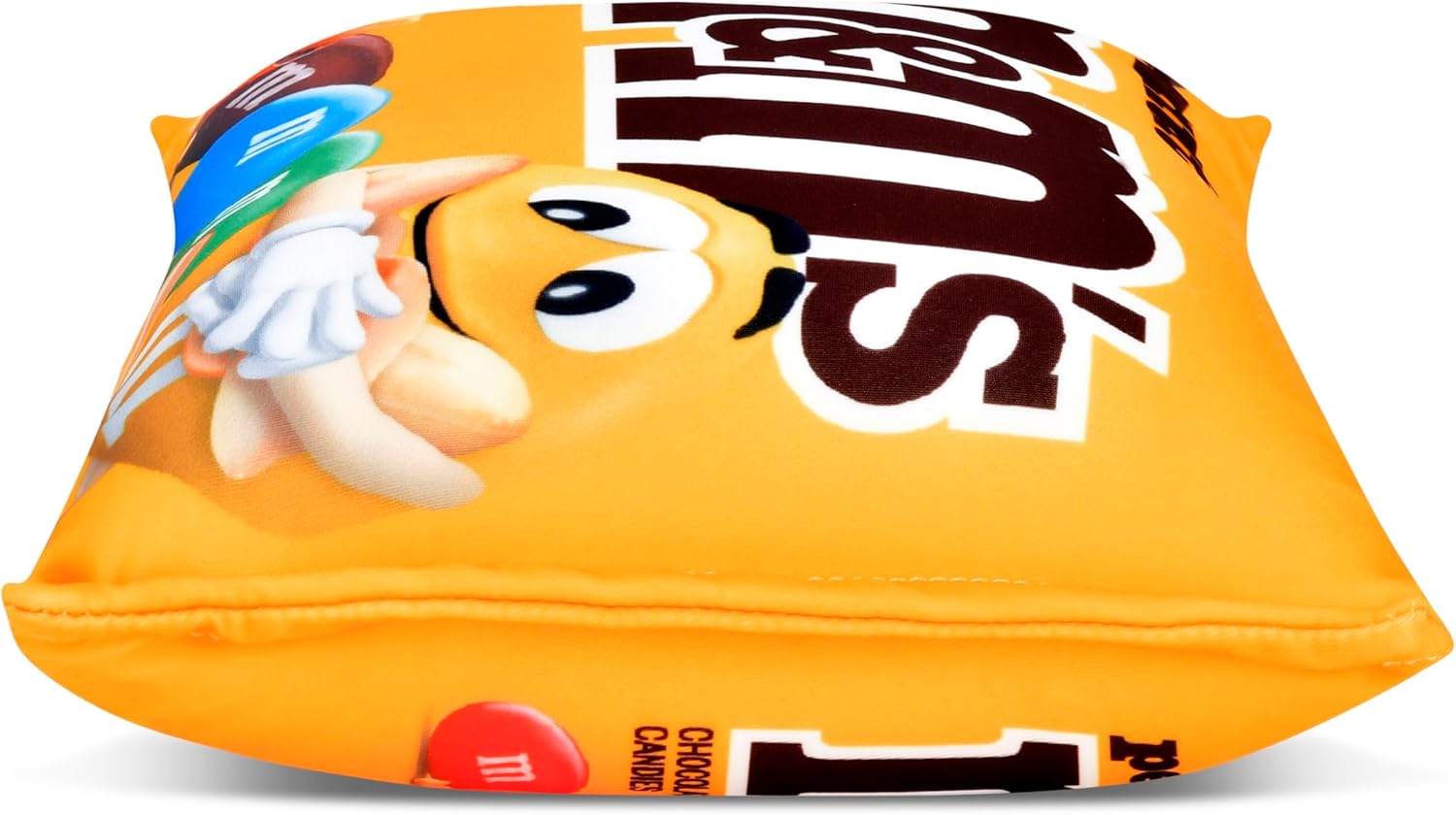 iscream M&M's Peanut Package Photoreal Print 12" x 7" Microbead Mini Accent Pillow
