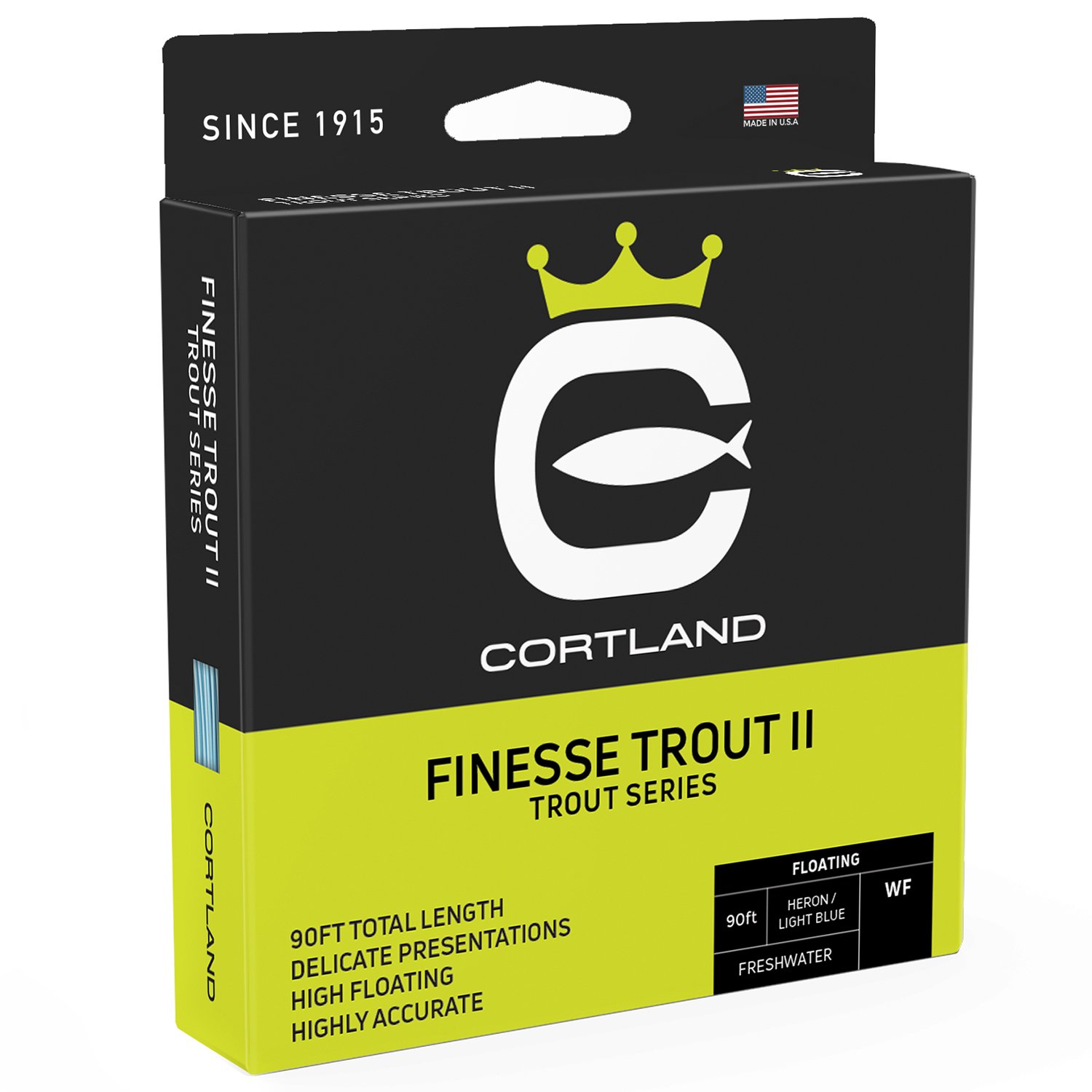Cortland Finesse Trout II Precision Fliegenschnur, schwimmend