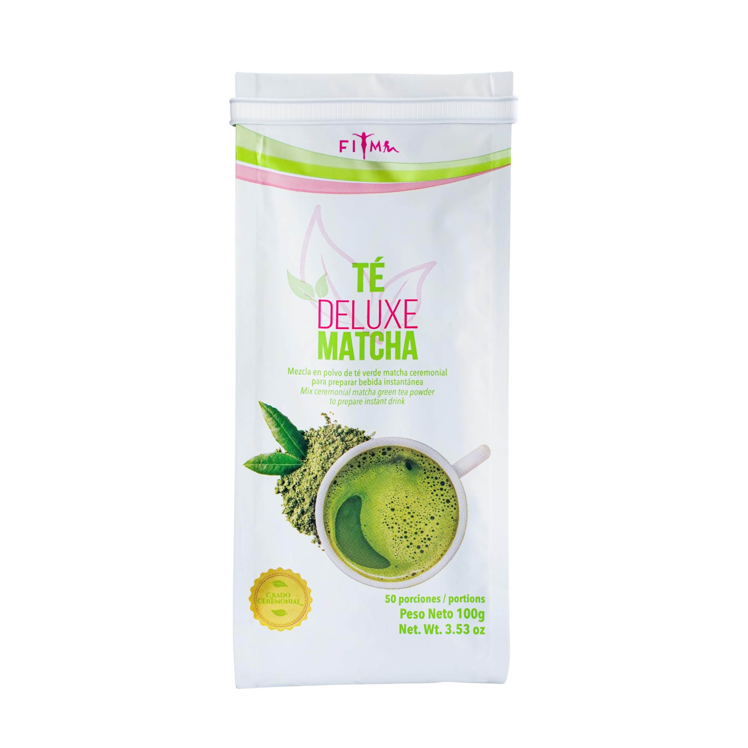 T Deluxe Ceremonial Grade Matcha Tea with Zesty Lemon Ginger Premium Japanese Instant Powder Blend Sweetened with Stevia