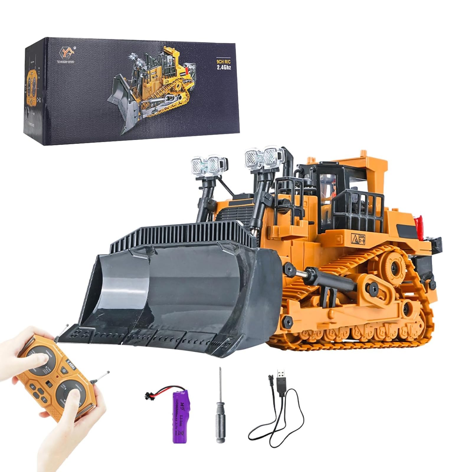 Rc Bulldozer 1 16 Escala 9 Canales Rc Tractor De Carga ... | Cuotas sin interés