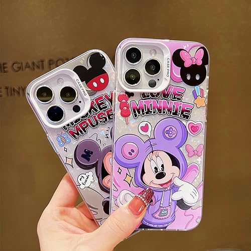 Miniatura 3 de Funda para iPhone 13 Pro Max, bonita funda de teléfono con diseño de concha de Minnie Pearly-Lustre de dibujos animados, a prueba de golpes, funda