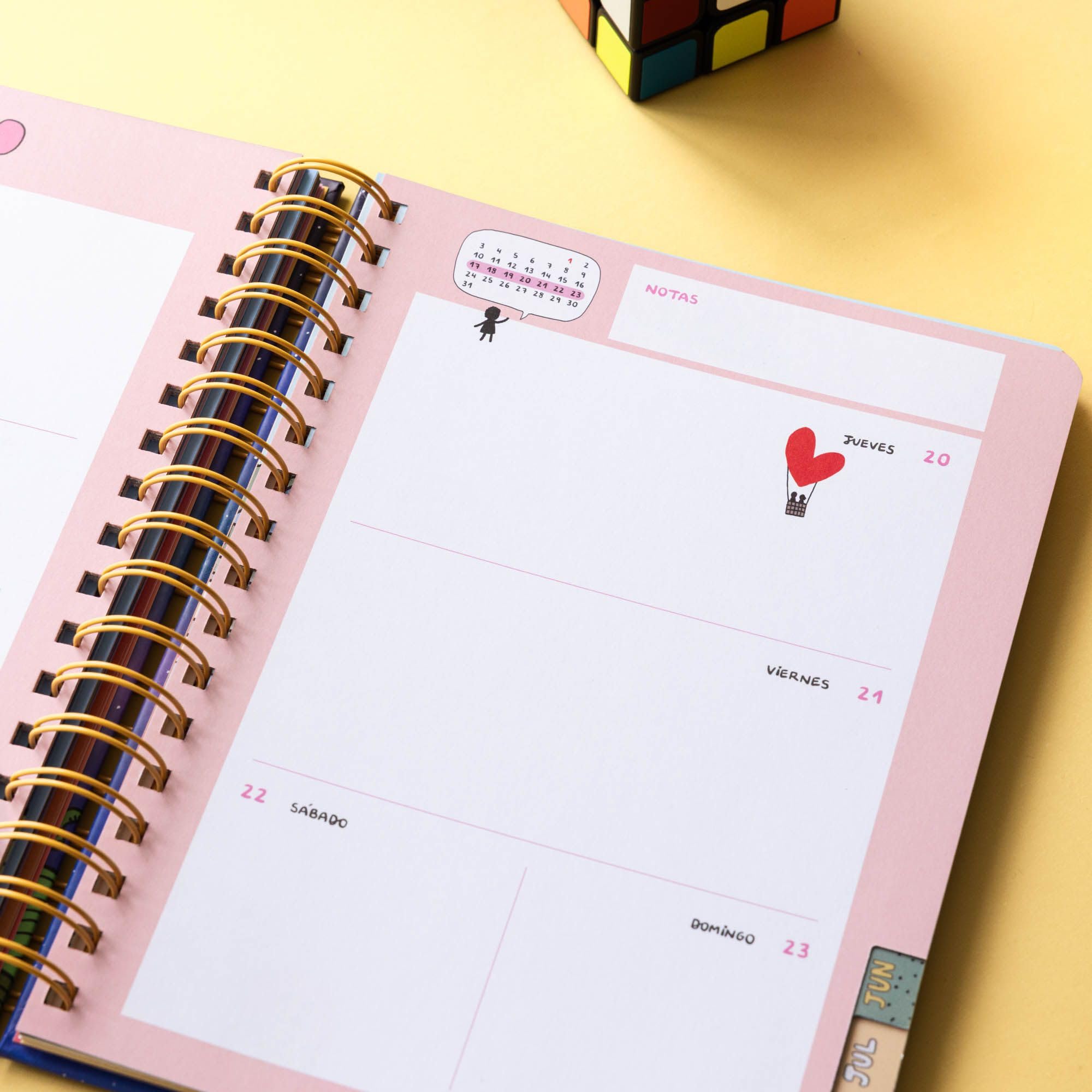 Agenda escolar semanal 2026-2027 72 kilos (TANTANFAN)