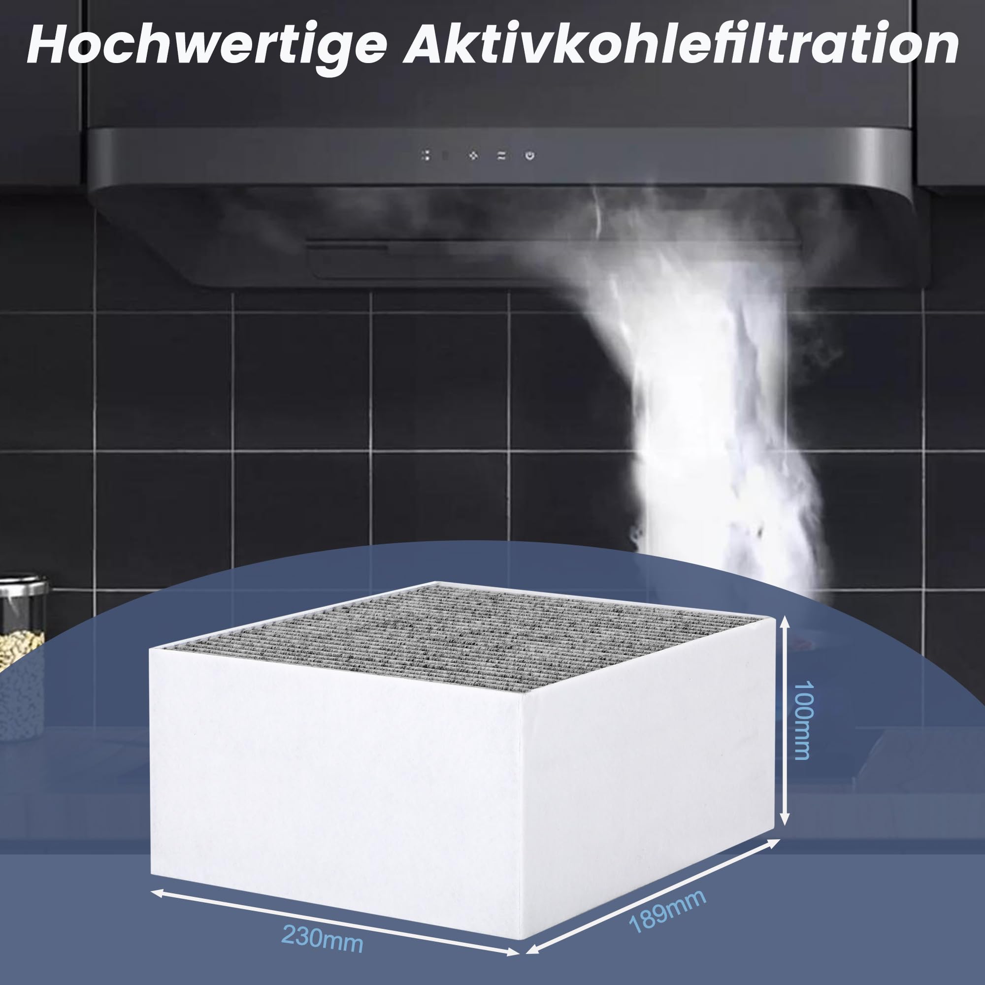 KF3TEC® Actief koolfilter set van 2 voor Siemens/Bosch/Neff/Gaggenau Cleanair filter DSZ5201 / LZ56200 / Z5170X1 / 00678460 (Siemens/Bosch/Neff/Gaggenau filter - DSZ5201 / LZ56200 / Z5170XX) 1/000 mm