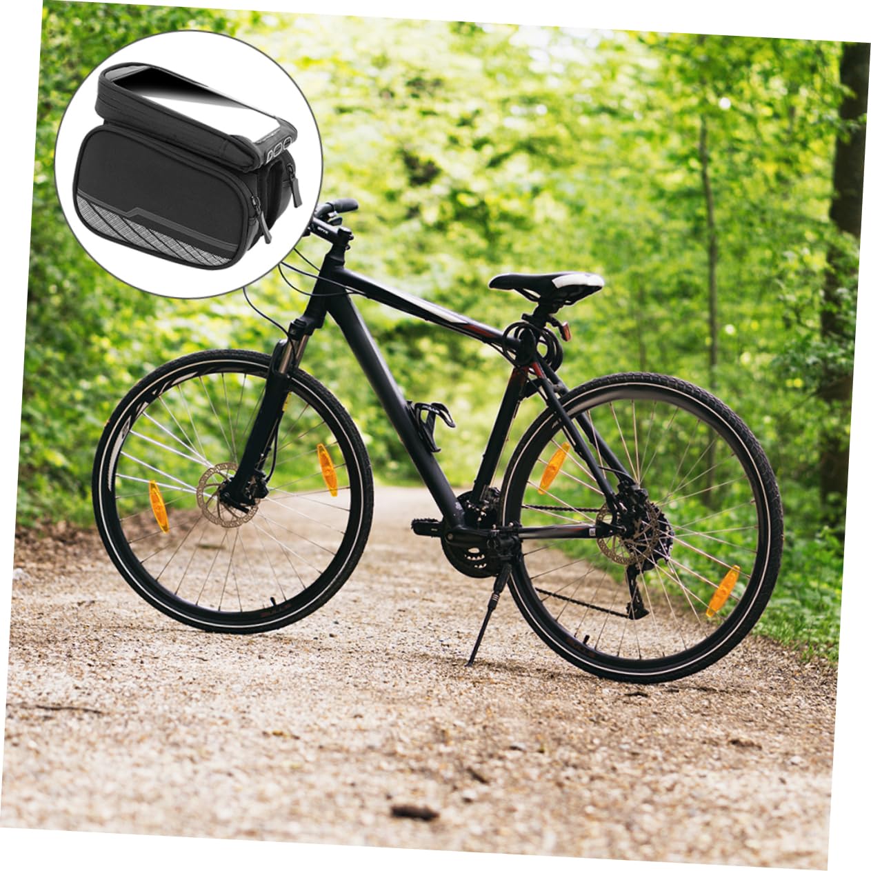 Toddmomy Borsa Per Smartphone Da Bici Con Borsello Da Manubrio Design Staccabile e Facile Installazione Protezione Per Assorbimento Degli Urti Compatibile Con Di Biciclette