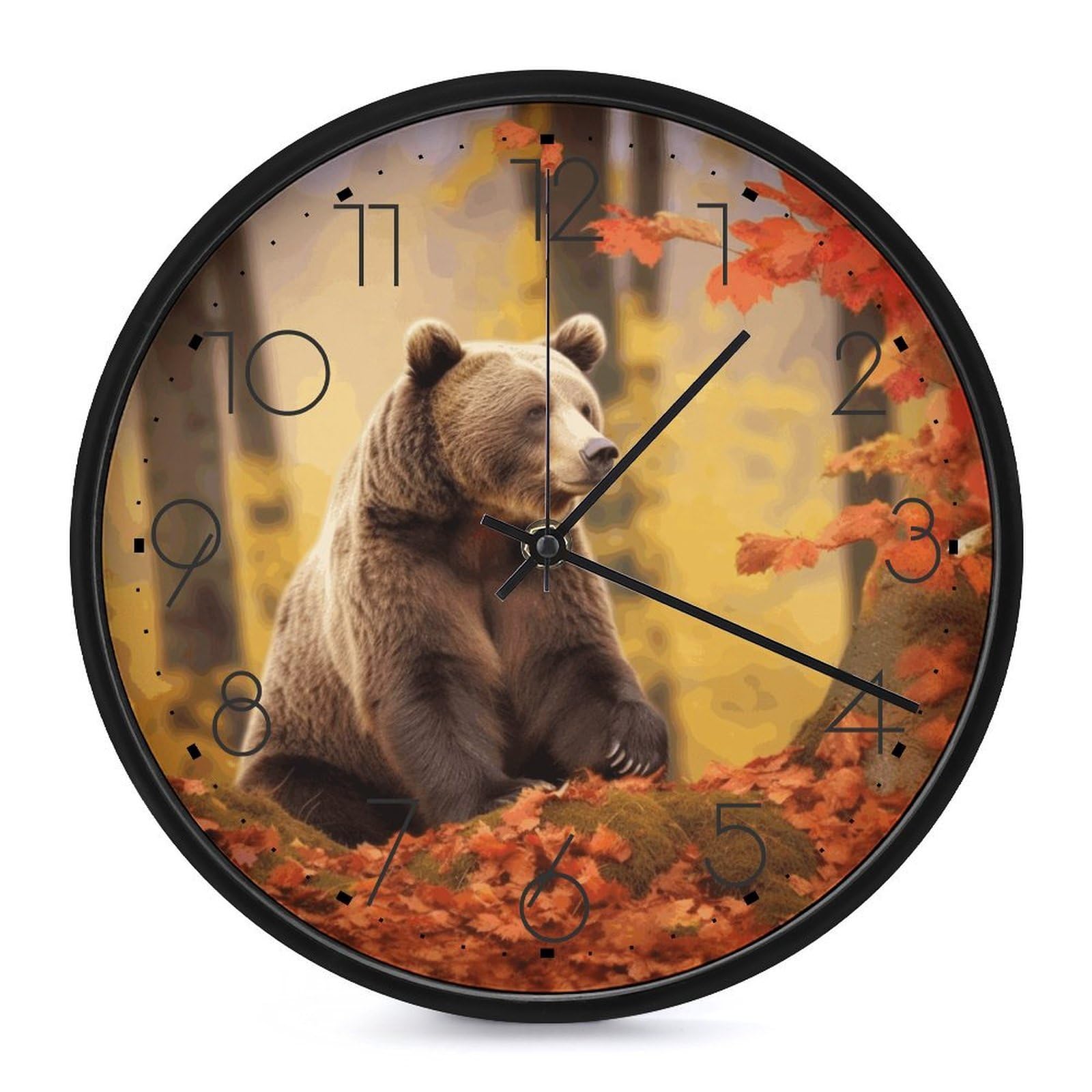 Horloge murale de bureau sobre et élégante pour espace de travail