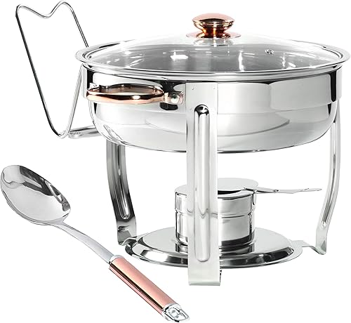 Denmark Tools for Cooks Celebrations Cookware Collection - Juego de 6 platos cuadrados de acero inoxidable de calibre pesado de 6.3 cuartos de galón