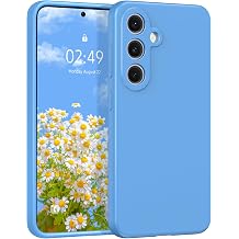 Magnetic Phone Case for Samsung Galaxy S25 Plus 5G 6.7" inch SM-S936U/S936U1 Liquid Silicone Soft Rubber Durable Drop-Resistant Slim, Solid Color, 2025 Support for Magsafe,Denim Blue