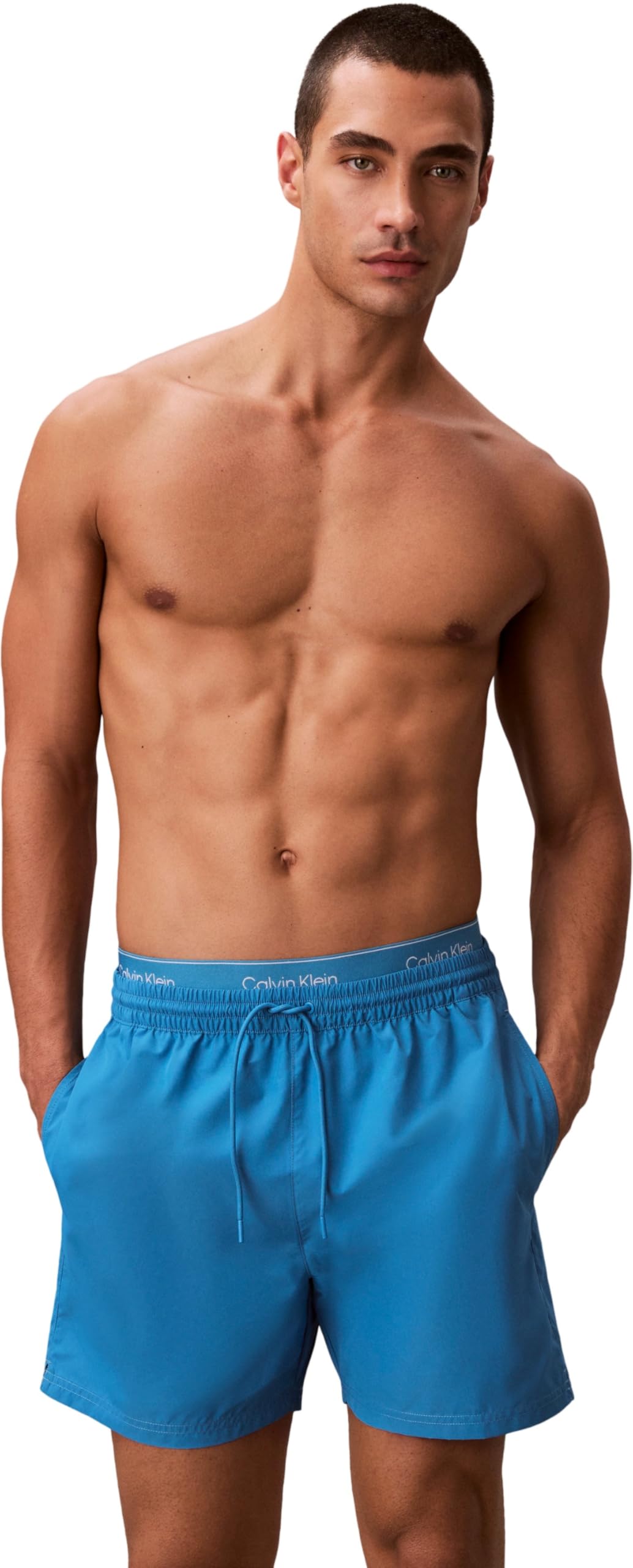 Calvin Klein Herren Medium Drawstring Lv00n61023 Badehose (1er Pack)