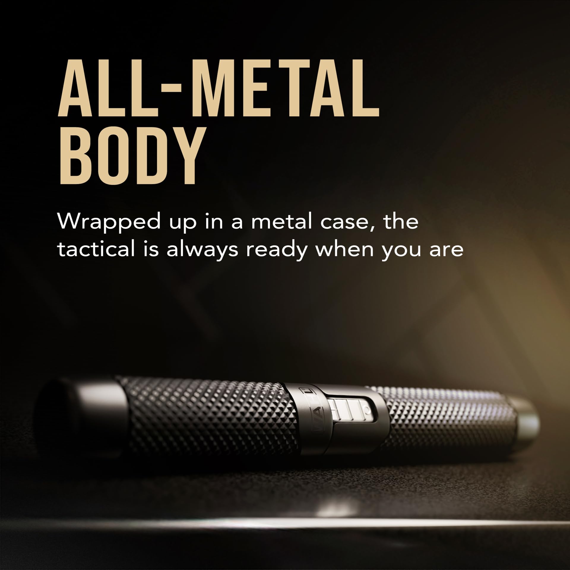 WAHL Manscaper ® Tactical® Dwustronny Trymer 2 w 1 na baterię litową, trymer dla mężczyzn do brwi i usuwania włosów w nosie i uszach, dwustronne ostrze