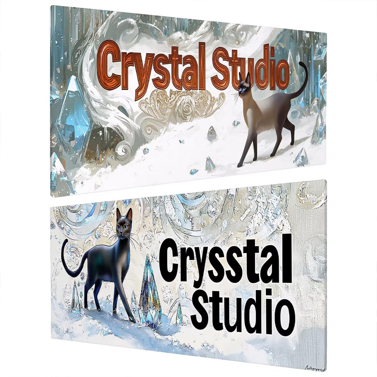 Diamond Painting Adulti, Diamond Painting Gatto 40x100cm, Regalo -708