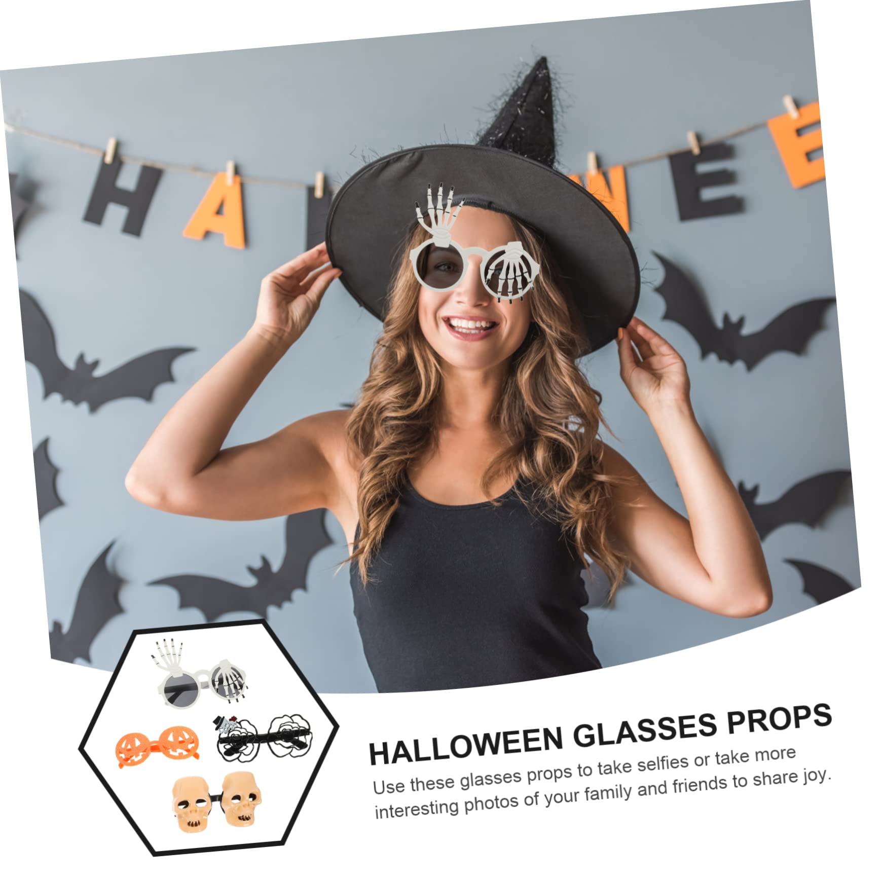 SOIMISS 20stücke Halloween Partybrillen Lustige Dekorative Augenweiden Für Kostümpartys Fotorequisiten Weißen Und Goldenen Designs Für Unvergessliche Momente