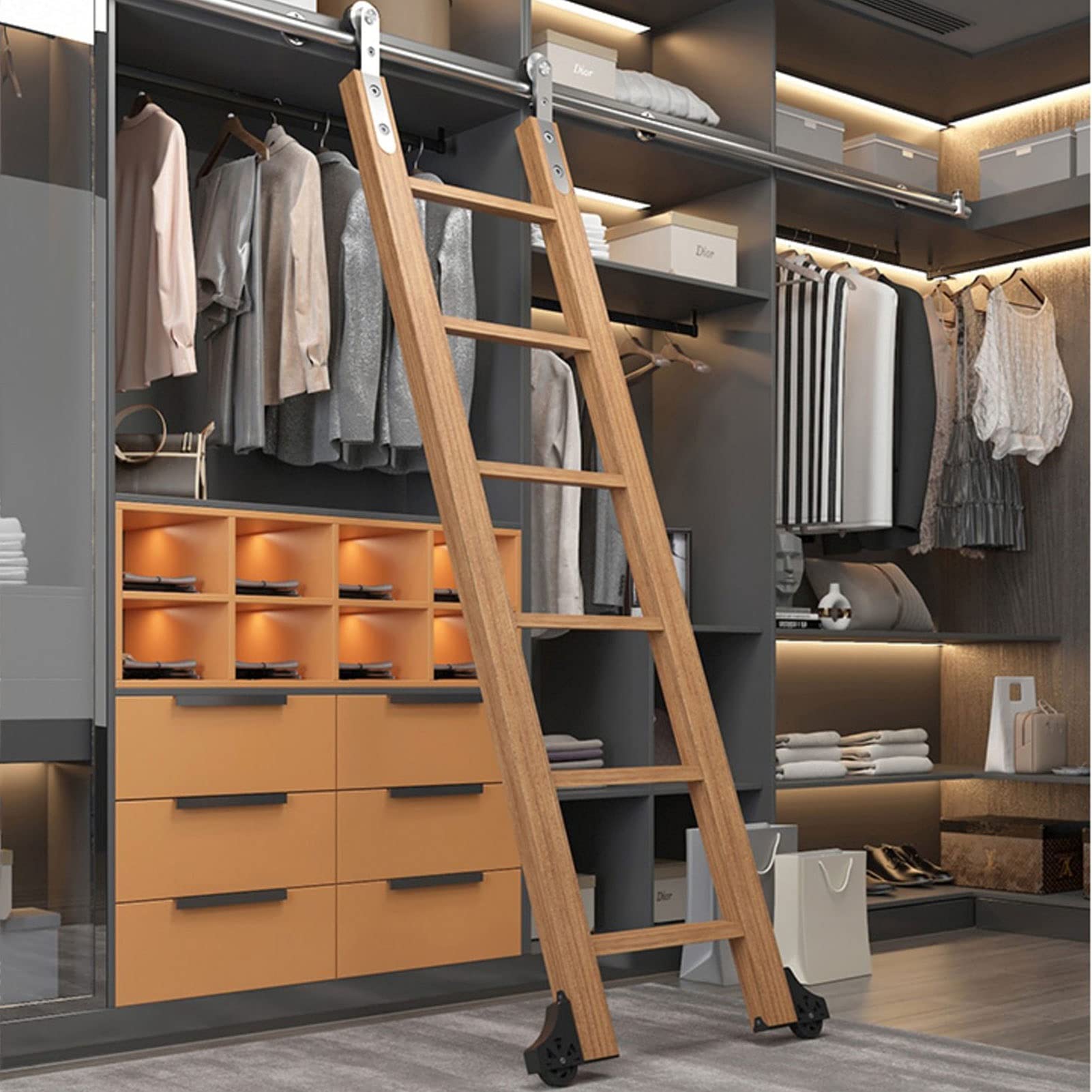 Kit rouleau rond extensible pour réparer et fluidifier une bibliothèque 340cm