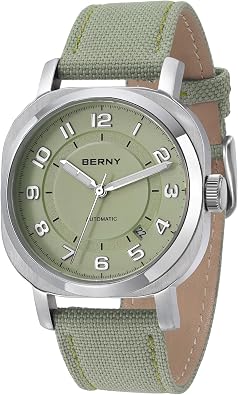 BERNY Automatic Watch for Women Waterproof Womens Wristwatch Super Luminous Mechanical Women Watch Female Analog Watches Stainless Steel Case Sapphire Crystal Date Calendar Fashion Birthday Present