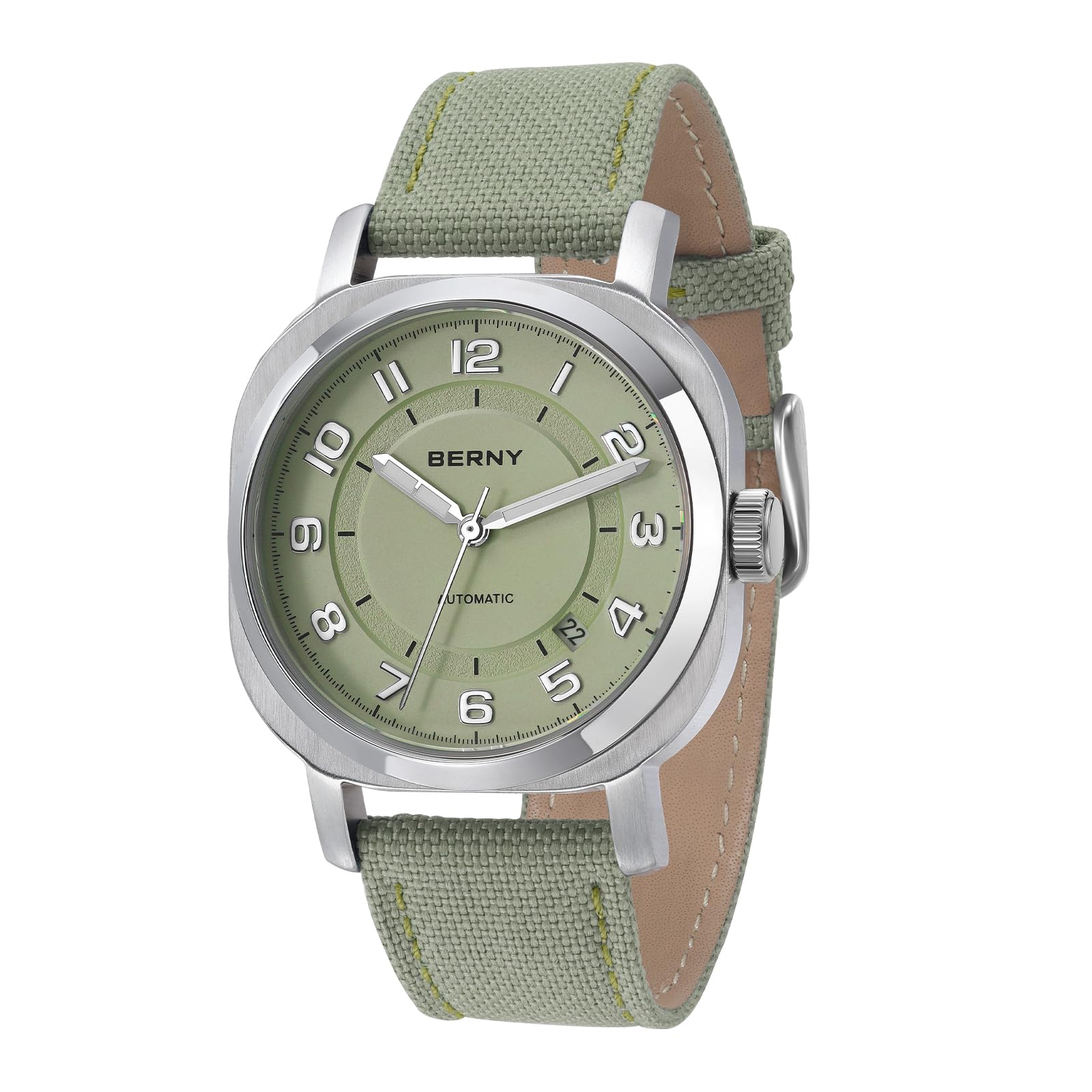 BERNY Orologio Meccanico Uomo Automatico Carica Manuale 200m Diver BERNY Orologio Meccanico Uomo Automatico Carica Manuale 200m Diver