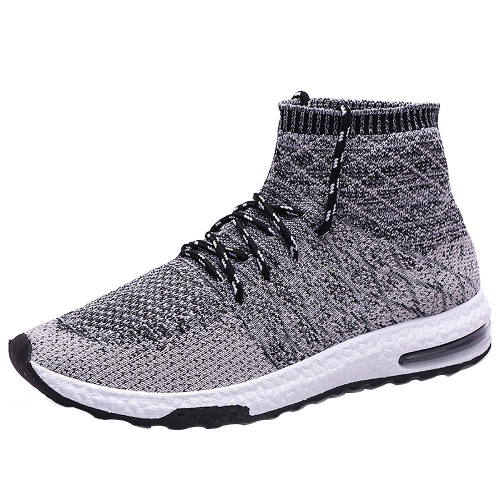kaifongfu High-top Socks Shoes for Men Cushion Shoes Sport Shoes