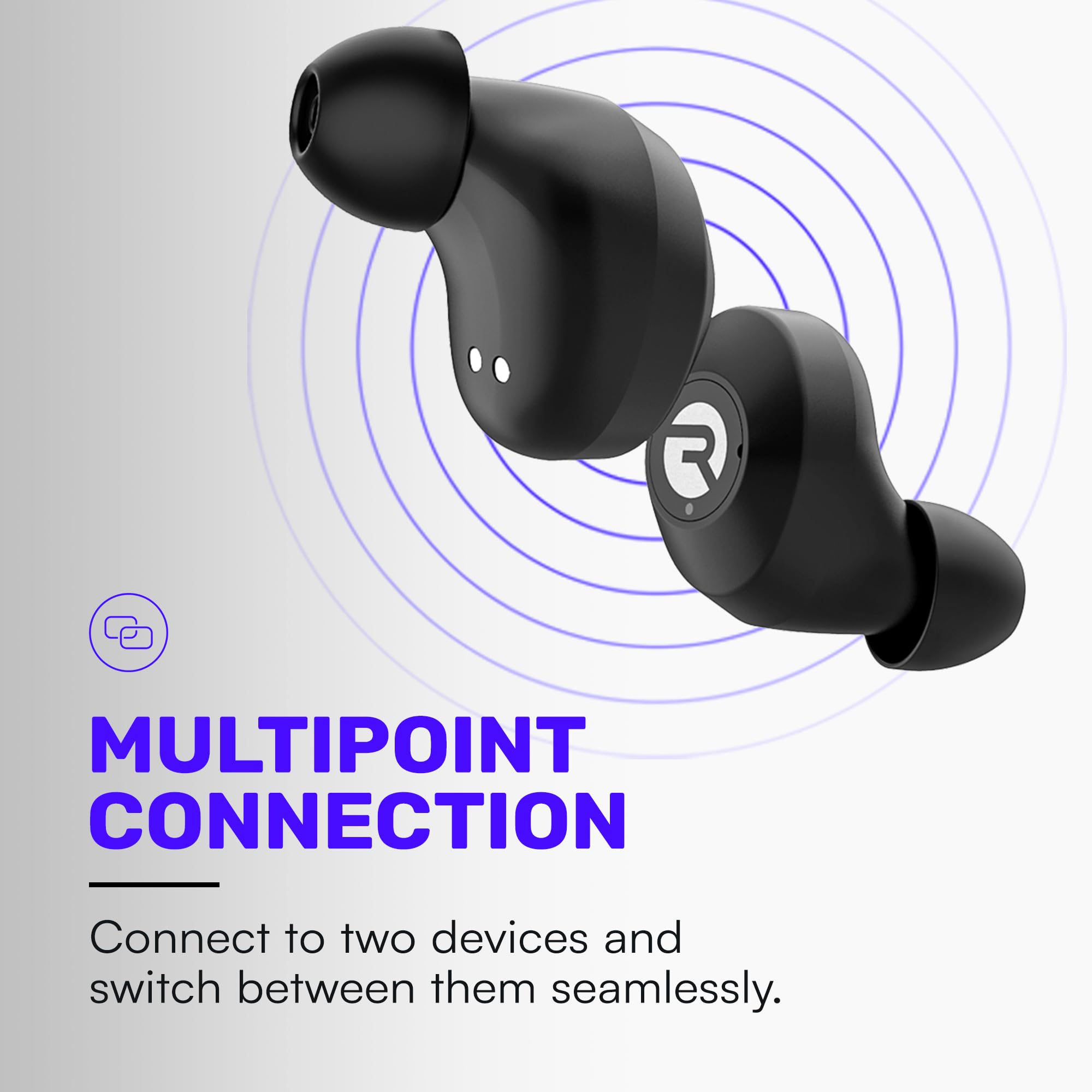 Raycon Everyday Earbuds Classic Bluetooth Wireless with Microphone - Stereo Sound, Active Noise Canceling, in-Ear Bluetooth Headset True Wireless Earbuds 32 Hours Playtime (Rose Gold)
