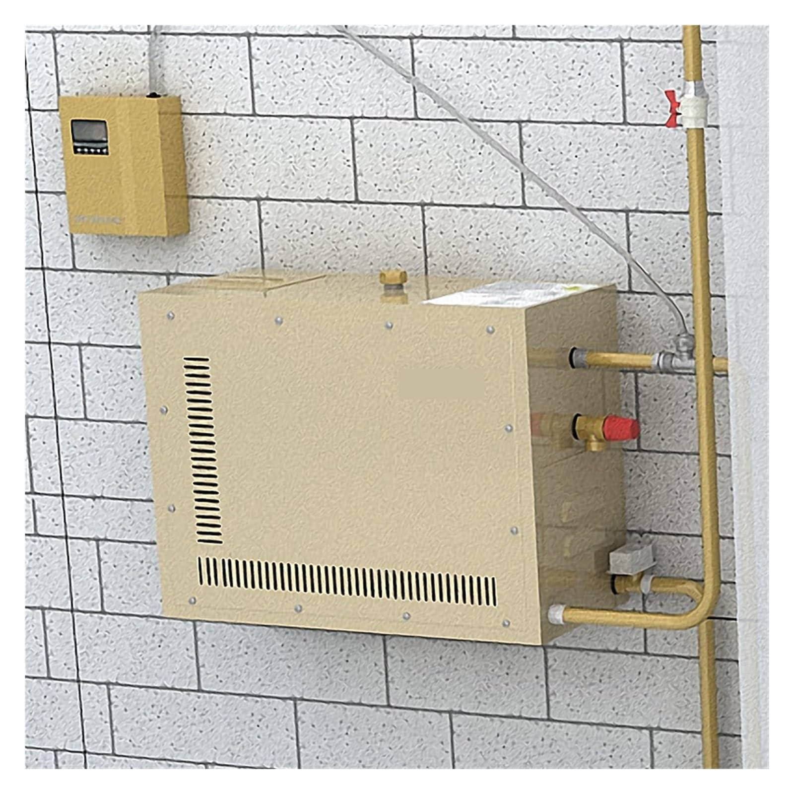 neratore di e automatico in acciaio inossidabile da 9 kW, macchina for bagno for sauna con decalcificazione automatica for controller digitale for sala spa Protezione della sicurezza(8kw)