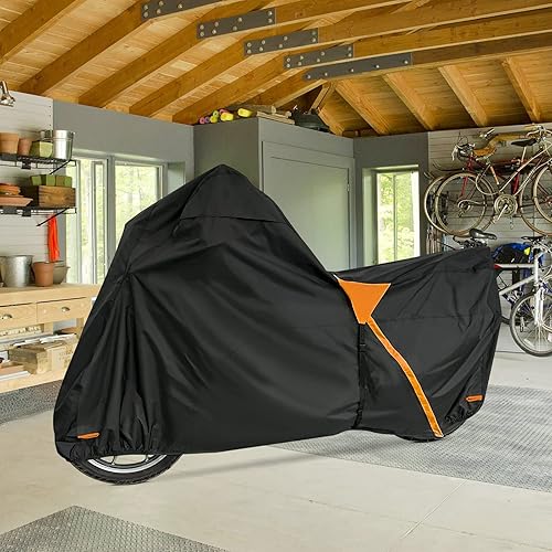 Miniatura 9 de XYZCTEM Funda Premium para Motocicleta Impermeable Todo Clima Resistente a la Intemperie Protección Solar UV Nieve Polvo Tormenta Alta Resistencia
