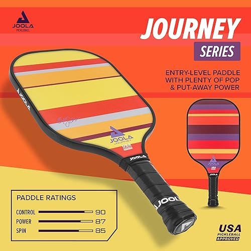 Miniatura 2 de JOOLA Pickleball Paddle Journey and Seneca Select Fiberglass or Carbon Fiber Surface Lightweight Paddles Control & Power Rackets for Beginners to
