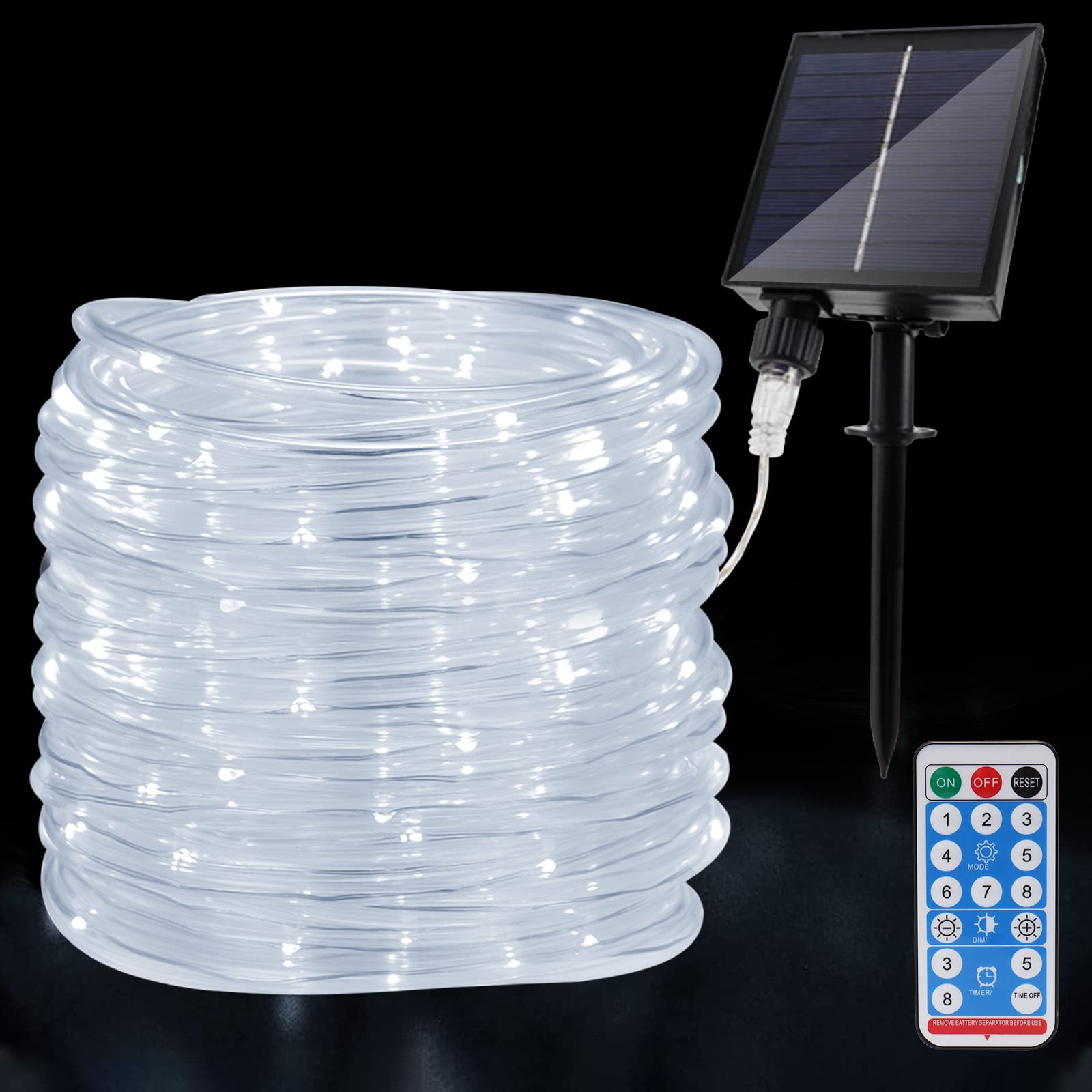 Guirnalda LED solar JIMACRO de 20m para iluminar las noches mágicas de tu jardín y terraza