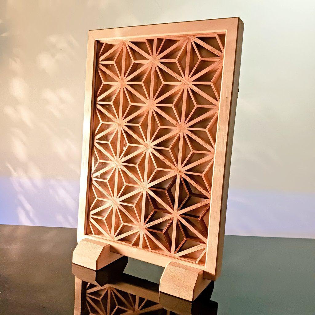 Amazon｜組子 組子細工 幾何学模様 衝立 パーテーション ウォール  