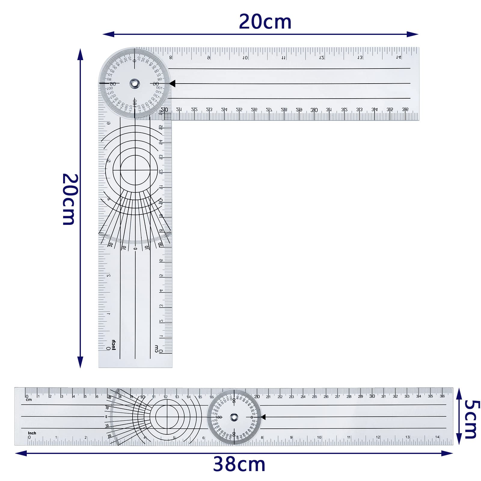 Angle Finder Protractor - 2 Pack -2