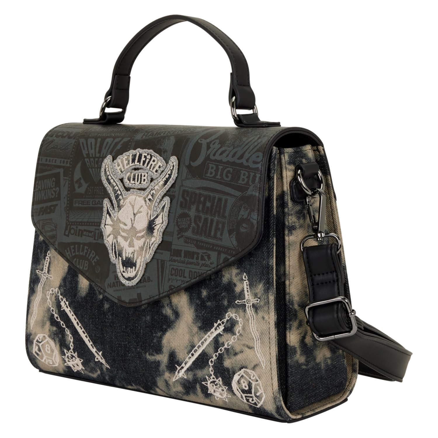 Loungefly Stranger Things 5 Hellfire Club Sac à bandoulière