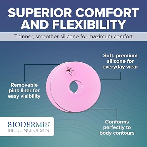 Miniatura 3 de EpiDerm Areola Circles - Láminas de silicona para cicatrices quirúrgicas de reconstrucción de areola y aumento de senos - Láminas de silicona