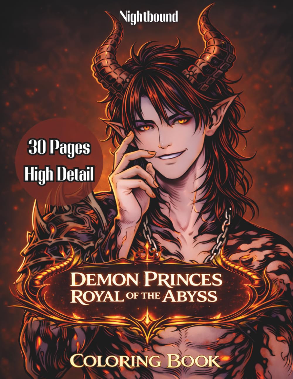 Demon Princes : Royal of the Abyss Coloring Book