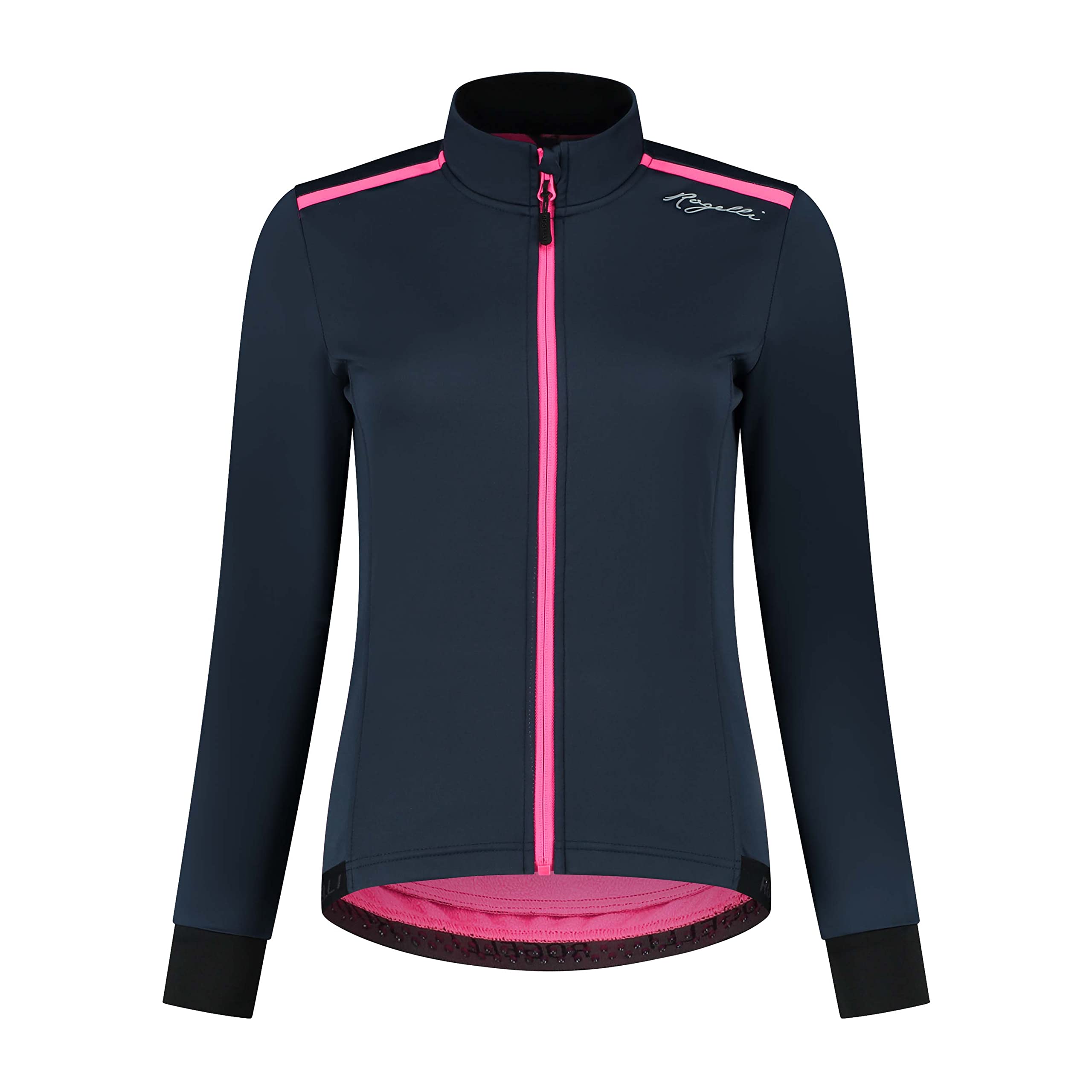 Rogelli Pesara Veste Velo Hiver Femme, Bleu/Rose, Taille M