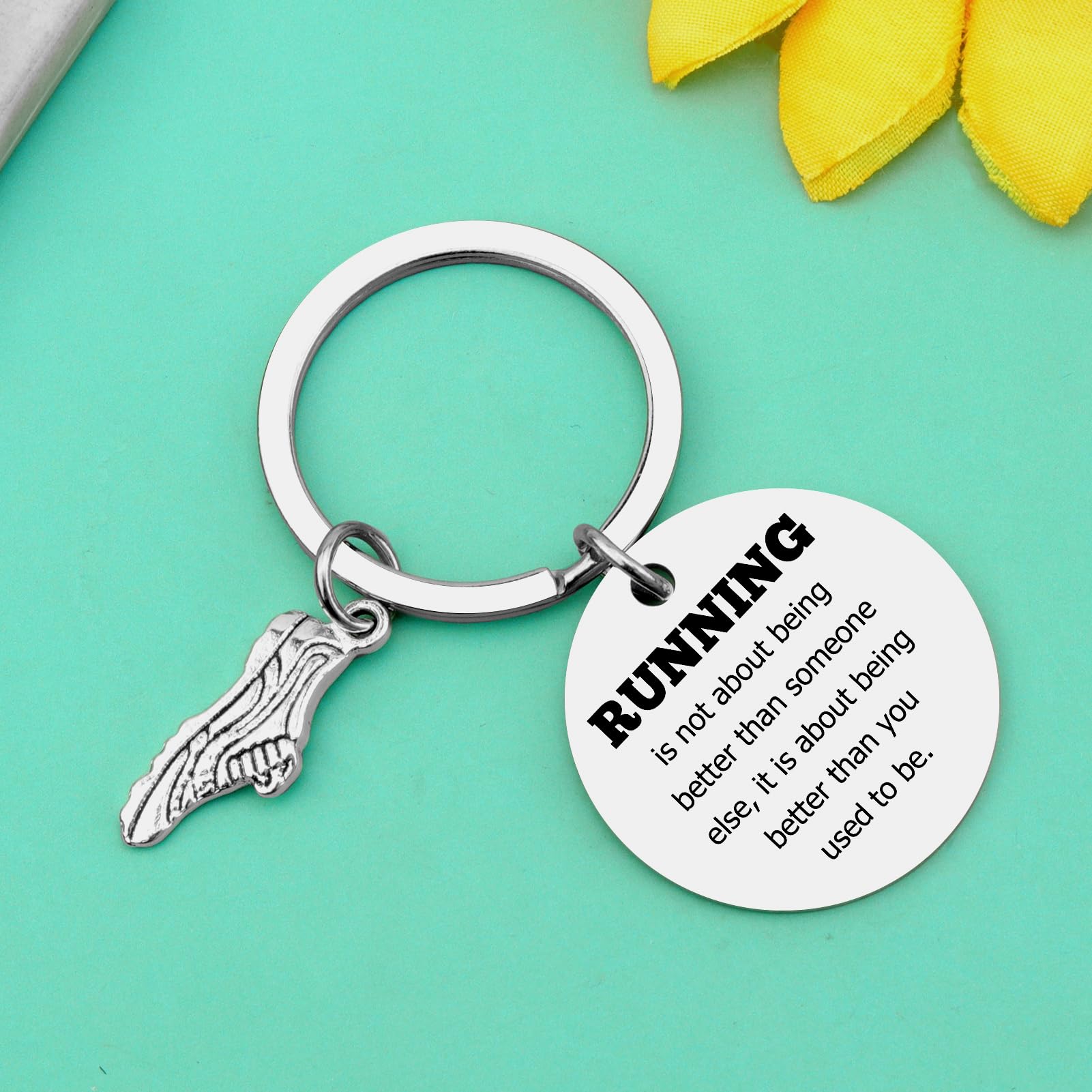 Running Gifts Running Gift for Women Men Keychain Gift for Runner Running Gift for Runners Women Running Gift Idea Running Lover Gifts Friend Sister Graduation Mothers Day Christmas Birthday Gift