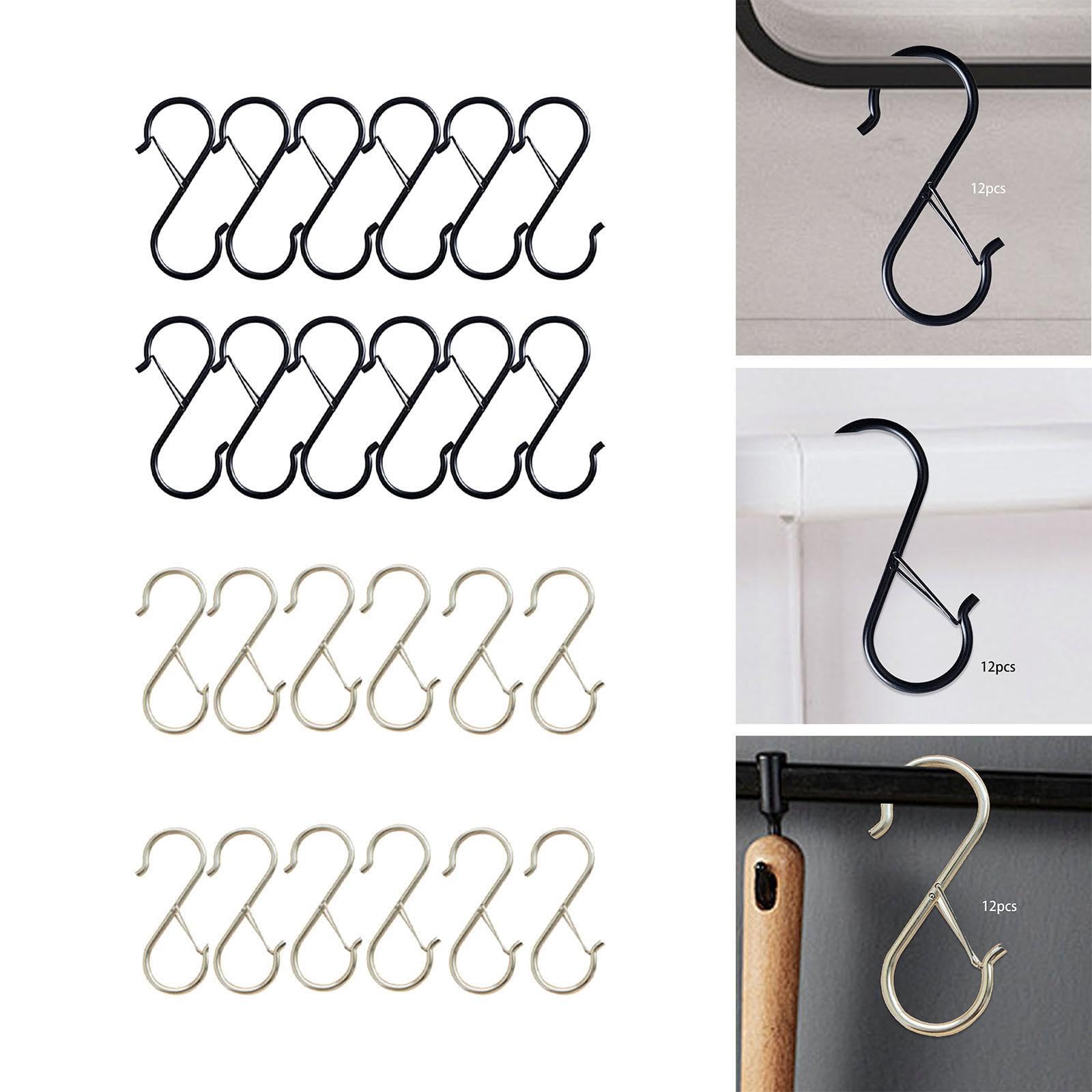 CALANDIS™ 12 Pieces Metal S s 3.6 inch Kitchen Pot Rack s Hats Kitchen Utensil Black | s & Hangers | Home Organization | Household Supplies & Cleaning 4