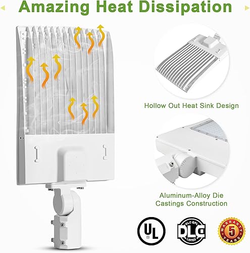 Vista 68 de LED Flying Direct luz LED para la calle, estacionamientos, postes, áreas exteriores, 5000k, DLC UL (café), 150.00watts, 480.00 volts 150 W