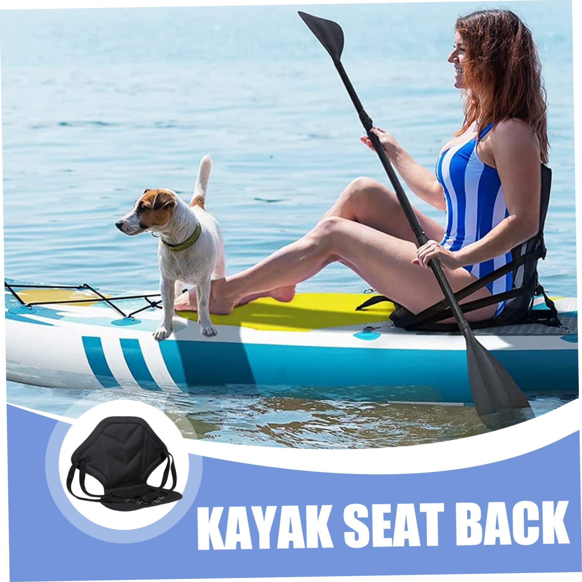 Sedile per paddle board Sedile per kayak in tessuto Oxford impermeabile con supporto per la schiena e custodia