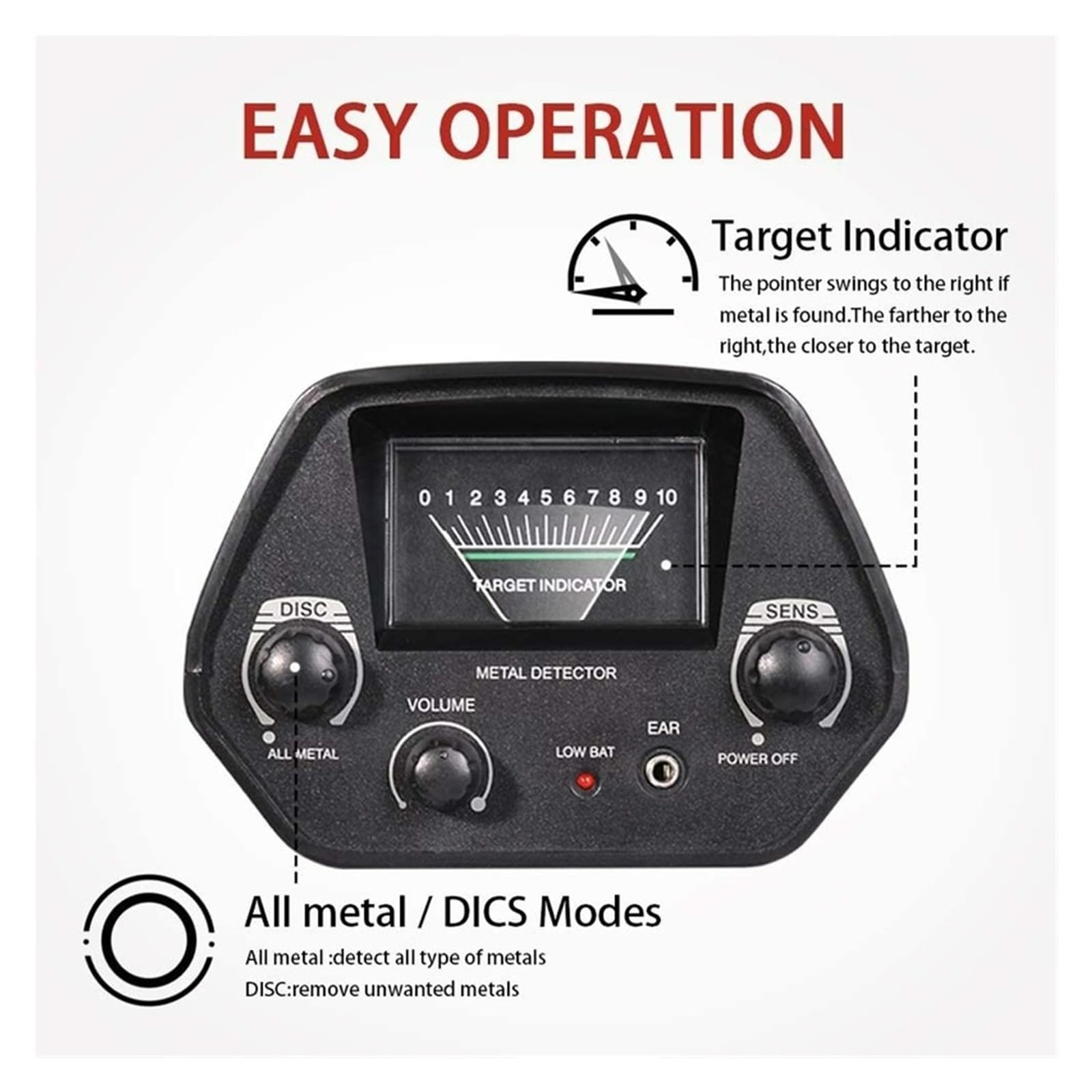 For Búsqueda De Tesoros, Detectores Oro Subterráneo Profesionales, Detector Cazadores, Circuito Rastreador Ajustable DeteccióN Precisa