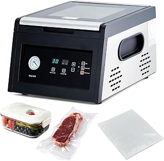 11.5" Heavy Duty Chamber Vacuum Sealer with Marinades Function, High-Performance Food Vacuum Sealer for Home and Commercial Use, Perfect for Food Preservation