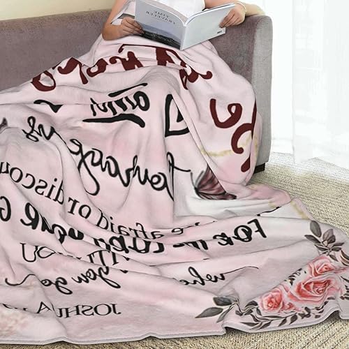 Miniatura 3 de AUIVTY Regalos de cumpleaños cristianos para mujeres, manta inspiradora rosa con versículo de la Biblia, regalos religiosos de Pascua para amigos,