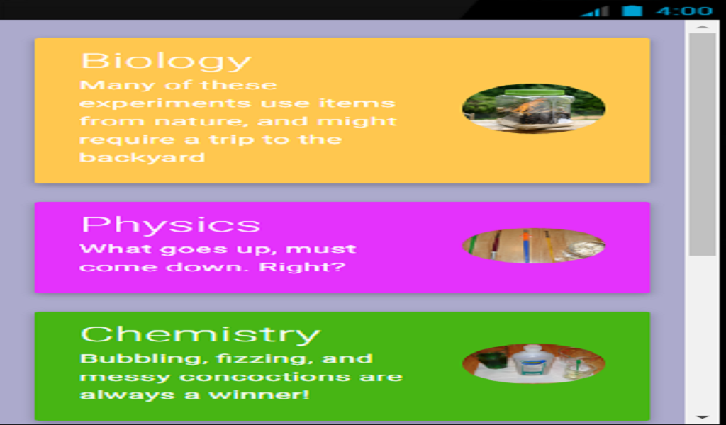 Science Experiments - App on Amazon Appstore