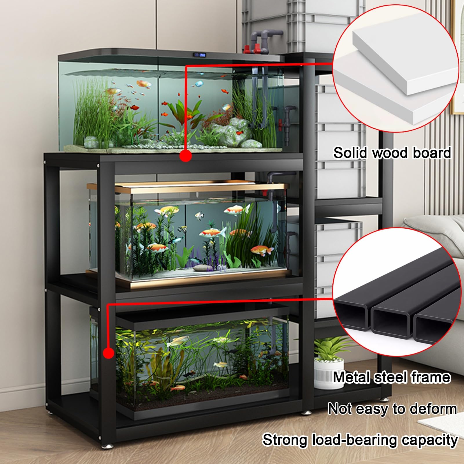 fish tanks accessories stockport LVLDAWA Tank Stand, Heavy Duty Home Metal Turtle Tank Terrarium Rack Aquarium Storage Shelves for Fish Tank Storage for Home Office(Black,90x45x110cm) : Home & Kitchen CHEAPEST Braided Fishing Line Option:SS1HLG3 6.8:1 Left The DEXTRUS 55 Fishing Braided Line