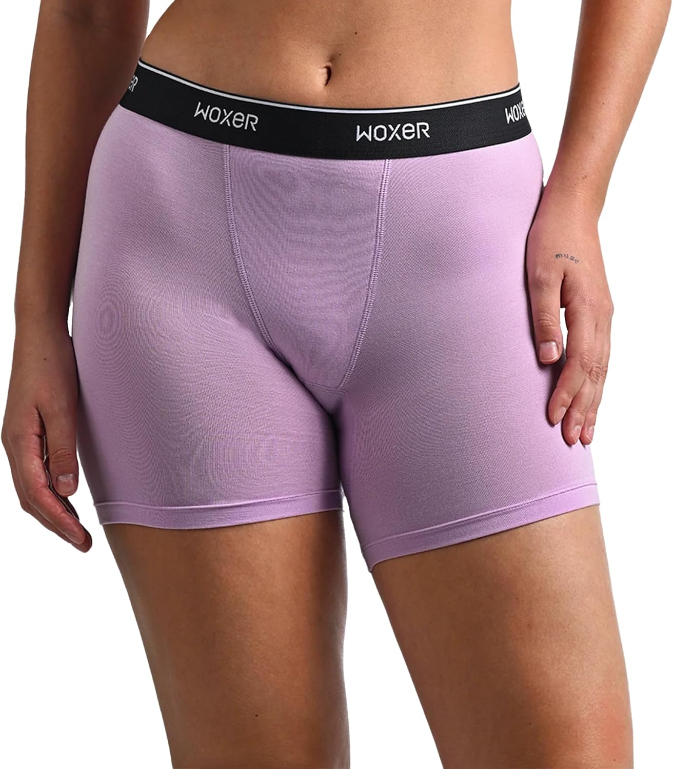 Woxer Baller Pad Liner – Period Boxers for Women with Built-in Pad Liner with Organic Cotton Gusset for Secure Pad Attachment